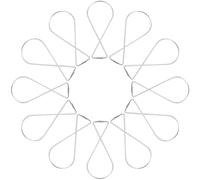 PRETYZOOM 50pièces Crochets De Plafond Ressort Métal Hook Clips Pour Suspension Décoration Fête Et Plantes