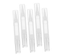 PRETYZOOM 5pièces Stylo à Ongles Applicateur Spirale Plastique Pot Huile Cuticules Stylos Vides Maquillage Pinceau Vernis Un Seul Geste Contrôle Précis Quantité