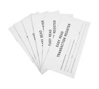 PRETYZOOM 6 Carnets de Chèques Blanc Registre de Chèquier pour Suivi des Devises, Gestionnaire Financier Personnel, Carnet de Gestion Comptable, Format Portable pour Organisation Bancaire