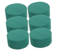 PRETYZOOM 6 pièces Bloc Mousse Verte Ronde Absorption Forte pour Arrangement de Fleurs DIY Mariage Centre de Table et Décoration de Fête