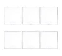 PRETYZOOM 6 Pièces Boîte Transparente à Charnières Pour Insectes Rangement Plastique Avec Couvercle Présentoir Pour Spécimens Insectes