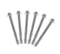 PRETYZOOM 6 Pièces Boulons Expansion Acier Inoxydable Fixation Robuste avec Écrou Externe Résistants Corrosion Usure pour Supports Variés