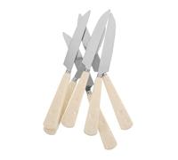 PRETYZOOM 6 pièces Couteaux à Fromage Acier Inoxydable Coupe Fromage Ergonomique avec Prise Confortable Multi Usage pour Accessoires de Cuisine Fiables et Esthétiques