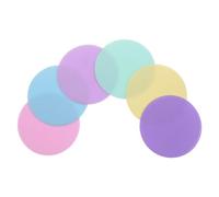 PRETYZOOM 6 Pièces Disques Plats D’entraînement 12cm, Antidérapants, Pastel | Lot de Marqueurs de Points Sportifs, pour Gymnases et Gazon Artificiel, Mouvement Sûr, Légers, Garçon et Couleur Aléatoire