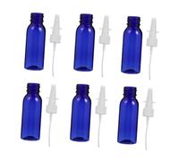 PRETYZOOM 6 pièces Flacons Pulvérisateurs Rechargeables Bleu Bouteilles Cosmétiques Vides Étanches Portables pour Huiles Essentielles Parfums et Sprays Nasaux