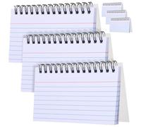 PRETYZOOM 6 pièces Lot de Carnets de Révision Lignés Compactes Fiches de Révision Déchirables Cahiers Petits Formats pour Étudiants et Enseignants Papier Épais Sans Transfert Prise de Notes