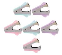 PRETYZOOM 6 pièces Lot de Ôte-agrafes Portables Labor-saving pour Bureau Mini Extracteurs Polyvalents pour Maison École et Étudiants Retrait Facile sans Déchirure des Documents Couleurs