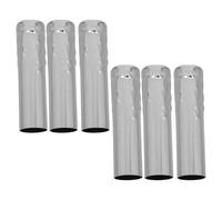 PRETYZOOM 6 Pièces Manchon de Base de Lampe Suspendue, Cache de Douille, pour Base E14, Fer, Résiste Déformation, Installation Rapide, Style Européen, pour Lustre Cristal