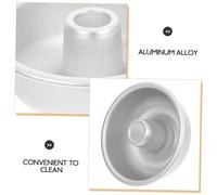 PRETYZOOM 6 Pièces Moule à Donuts Alliage Aluminium et Facile à Nettoyer Accessoire de Pâtisserie DIY pour Gâteaux et Beignets Moule Creux pour Fabrication Maison