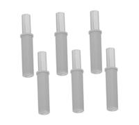 PRETYZOOM 6 Pièces Soft Close Cabinet Door Buffer Damper Set Hydraulic Silent Closing Mechanism For Kitchen Drawers Pantry Garbage Bin Retrofit Stainless Steel
