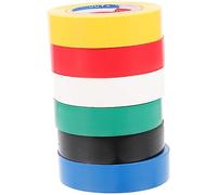 PRETYZOOM 6 Rouleaux Ruban Électrique Isolant PVC Tapes Adhésifs Multicolores pour Électricité et Isolation Pratique pour Réparations Électriques et Applications Industrielles