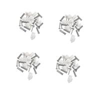 PRETYZOOM 60 Pièces Crochet De Guirlande Lumineuse Clips D'appliques Murales Crochet Gouttiere Toit Clips De Suspension Led Blanche Plastique