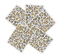 PRETYZOOM 6feuilles Autocollants Décoratifs Léopard Transfert Thermocollant Portable pour Corps et Visage Facile à Appliquer Retirer Tatouages Temporaires pour Adultes