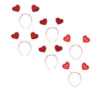 PRETYZOOM 6pièces Bandeau Forme de Cœur pour Femme Accessoire de Coiffure Délicat pour Saint-valentin Serre-tête Féminin Style Aléatoire