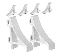 PRETYZOOM 6pièces Clips De Support Étagère Aluminium Pour Réfrigérateur Accessoires Réfrigérateur Installation Facile Pour Organisation Frigo Optimisation Espace De Rangement
