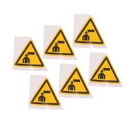 PRETYZOOM 6pièces Panneaux Autocollants Attention à Votre Tête Pour Plafond Bas Panneau De Sécurité Mural Lot De Stickers Avertissement Pour Atelier Et Usine