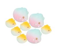 PRETYZOOM 8 Pièces Breloques en Résine Coquillage Décoratives | Charme Brillant, Design Réaliste, Lot de Mini Pièces pour Décorations, Porte-clés et Projets DIY
