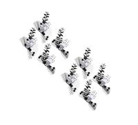 PRETYZOOM 8 Pièces coiffe d'Halloween barrettes épingles à cheveux d'horreur pincettes à cheveux zombies épingles coiffes casques punk tissu Noir