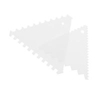 PRETYZOOM 8 Pièces en Dents de scie grattoir à Bol Scrapper Petits gâteaux glaçage à gâteau Plus Lisse grattoir en Plastique pour gâteau Ménage spatule Coupe-Nouilles truelle