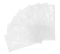 PRETYZOOM 8 pièces Lot de Pochoirs et Fleurs Réutilisables Modèles Peinture Botanique Pet Stencils Naturels pour Projets Créatifs Décoration Maison et Fête