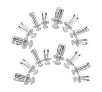 PRETYZOOM 80 Pièces Lot de Chevilles Métalliques à Expansion Fixation Murale pour Béton Brique et Placoplâtre Installation Rapide et Résistance