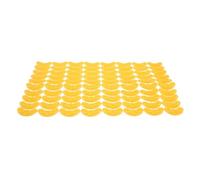 PRETYZOOM 80 Pièces Patch Adhésif Talon Jaune en Plastique Antidérapant Bruit pour Sneakers et Bottes, pour Activités en Extérieur et Espaces Publics