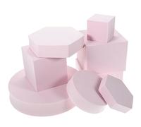 PRETYZOOM 8pièces Cube Mousse pour Accessoires Photo Cosmétiques Bijoux et Décoratif Géométrique