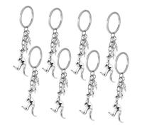 PRETYZOOM 8pièces Porte-clés Animaux Acier Inoxydable Breloques pour Sacs Et Clés Souvenirs De Voyage Australiens