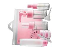 PRETYZOOM 9 pièces Set de Flacons de Voyage Transparents Rechargeables pour Lotion Shampooing et Spray Tonique Bouteilles Portables Légères et Étanches pour Cosmétiques pour Déplacement