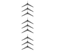 PRETYZOOM 9 Pièces Support pour Sapin de Noël de Remplacement, Base Ronde | Trois Points D’appui, Pieds Détachables, Format Discret, pour Mini Arbres de Table, Décorations Festives