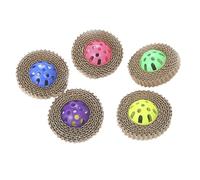 PRETYZOOM à Griffer pour Chat Lot de 5 Pièces Clochette et Planche à Griffes en Carton pour Chat Intérieur Actif Couleur Aléatoire