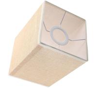PRETYZOOM Abat-jour Carré en Lin pour Lampe de Table E27, Résistant à L'usage Prolongé, Effet Décoratif, Adapté pour Bureau et Salle à Manger, Design Vintage et Élégant