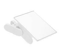 PRETYZOOM Accessoire Photo pour Téléphone Portable, Petit Miroir Réfléchissant à Clip, Portable, Compact, Facile à Installer Retirer, Plastique et Chiffon, Blanc, pour Couleur Aléatoire