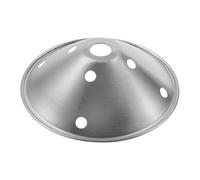 PRETYZOOM Accessoire pour Assiette de Service Alimentaire en Acier Inoxydable Argenté avec Cône et Couvercle en Maille pour Présentation Améliorée Restaurants Hot Pot