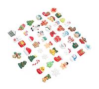 PRETYZOOM Accessoires en résine DIY Noel Christmas Accessoires de résine décorations de Noel Decor Noel Charms Noel Decorations Noel Charm Noel Noël charmes Arc embellissements artisanaux
