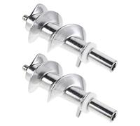 PRETYZOOM Accessoires pour Hachoir à Viande Électrique Haute Performance 2 Pièces Vis Hélicoïdale en Alliage D'aluminium Argenté Facile à Entretenir Cuisine Professionnelle
