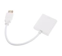 PRETYZOOM Adaptateur de Câble HDTV vers Vga Blanc Conversion Haute Définition et Transmission Stable pour Home Theaters et Salles de n Plastique et Cuivre