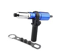 PRETYZOOM Adaptateur pour Pistolet à Riveter Électrique Connecteur Perceuse pour Rivetage Solide et Facile à Installer Accessoire Professionnel avec Rivets et Foret Aluminium