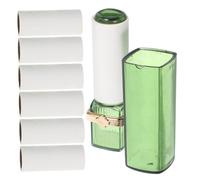 PRETYZOOM Adhésif Réutilisable Portable pour Vêtements et Meubles Éliminateur de Poils Animaux avec Cœur Remplaçable Outil Écologique de Voyage pour Chien et Chat Vert