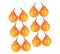 PRETYZOOM Adorables Mini Poires Artificielles 30 Pièces Faux Fruits Modèles Poire Artificielle Réaliste pour Décoration de Bureau à Domicile