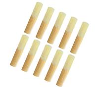 PRETYZOOM Anches de Remplacement Force 2,5 en Bambou pour Saxophone Alto Lot de 10 Légères et Faciles à Installer pour Musiciens Professionnels et Débutants
