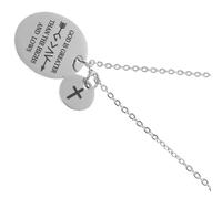 PRETYZOOM Argenté Collier Inoxydable D'études en Acier de Fin pour Diplômés | Style Chic et Simple, Design Décoratif, Idée Présent pour Camarades, Saison de Remise de Diplôme