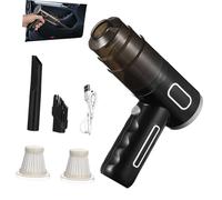 PRETYZOOM Aspirateur de Voiture Portable à Main avec Forte Puissance Aspiration Aspirateur sans Fil pour Nettoyage Automobile et Domestique avec Plusieurs Buses et Double Moteur Puissant