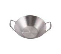 PRETYZOOM Assiette D'assaisonnement en Acier Inoxydable Style Coréen avec Poignée, Compacte et Pratique pour Sauce et Snack, pour Barbecue Cuisine