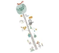 PRETYZOOM Autocollant Mural Toise Animaux Forêt en PVC pour Chambre d'Enfant, Tableau de Taille Créatif avec Motif Arbre, Suivi de Croissance, 1 Set