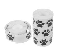 PRETYZOOM Autocollants Empreintes de Pattes de Chien et Chat 25 CM Transparents 4 Rouleaux 2000 Pièces Décoration Voiture Maison et Ordinateur Stickers Adhésifs Mignons et Flexibles