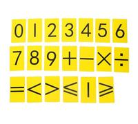 PRETYZOOM Autocollants Magnétiques D'opération Mathématique en Caoutchouc Jaune, Faciles à Transporter, pour Démonstrations en Laboratoire et Apprentissage à Domicile