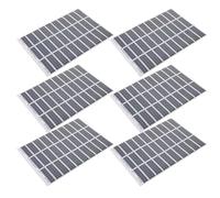 PRETYZOOM Autocollants pour Panneaux Solaires Miniatures, 6 Feuilles Auto-adhésives pour Maquette Architecturale, Décor de Table à Sable, Accessoires Énergie Nouvelle pour Modélisme