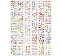 PRETYZOOM Autocollants Temporaires de Tatouages Corporels Kawaii 60 Pièces Imperméables Petit Format pour Filles Décorations Créatives pour Visage et Corps