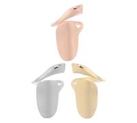PRETYZOOM Bagues Pour Ongles En Alliage 3 Pièces Effet Allongeant, Anneaux Punk Au Bout Des Doigts Pour Femmes, Bijoux Manucure Coloris Or, Argenté Et Rose, Accessoires Nail Art Pour Fêtes Et Soirées